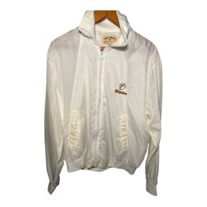 Vintage 80s Logo 7 Miami Dolphins Men's Zip Up Windbreaker Jacket XL
